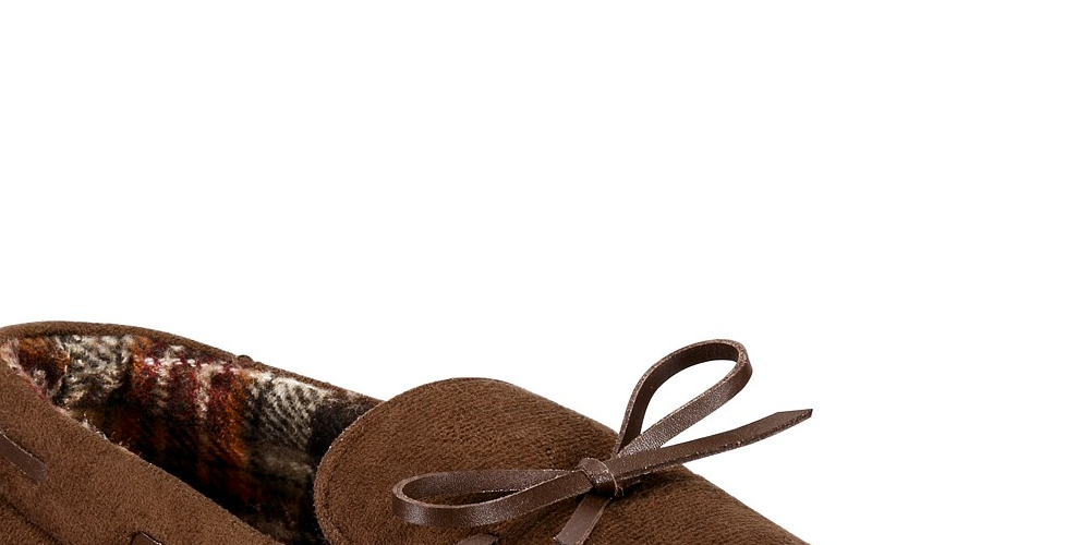 Gold Toe Men's Tie Moccasins Dark Beige Size Medium