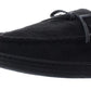 Gold Toe Men's Tie Moccasins Black Size Large