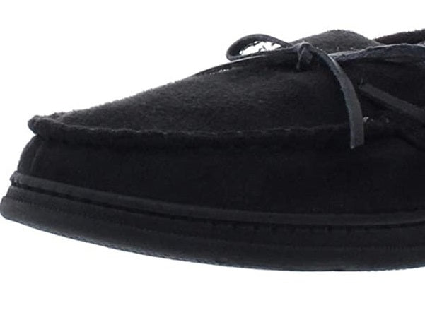 Gold Toe Men's Tie Moccasins Black Size Large