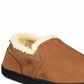 Gold Toe Men's Twin Gore Faux-Suede Slippers Dark Beige Size Small