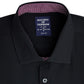 Society of Threads Men's Slim-Fit Performance Stretch Solid Dress Shirt Black Size Large