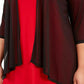 Connected Women's Plus Size Open-Front Shrug Black Size 3X