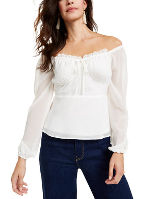 Q & A Women's Off-The-Shoulder Top White Size Large
