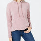 Hippie Rose Juniors' Chenille Hooded Sweater Pink Size Extra Large
