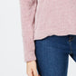 Hippie Rose Juniors' Chenille Hooded Sweater Pink Size Extra Large