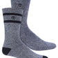 Timberland Men's 2-Pk. Marled Striped Boot Socks Black Size Regular