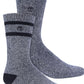 Timberland Men's 2-Pk. Marled Striped Boot Socks Black Size Regular