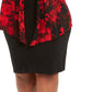 Connected Women's Plus Size Printed Jacket Dress Red Size 18W