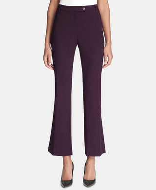 Calvin Klein Women's Petite Modern Fit Trousers Purple Size 12P