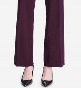 Calvin Klein Women's Petite Modern Fit Trousers Purple Size 8