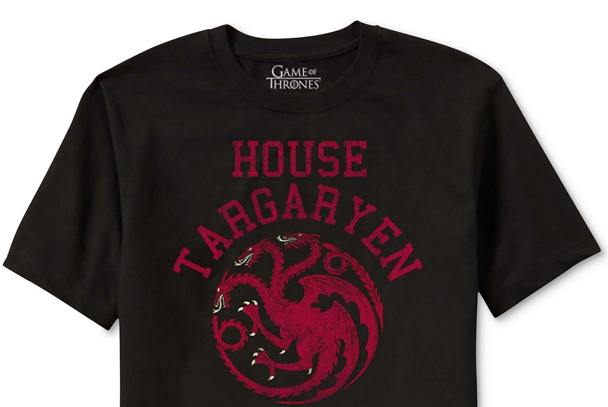 Ripple Junction Men's Game Of Thrones House Targaryen Graphic T-Shirt Black Size X-Large