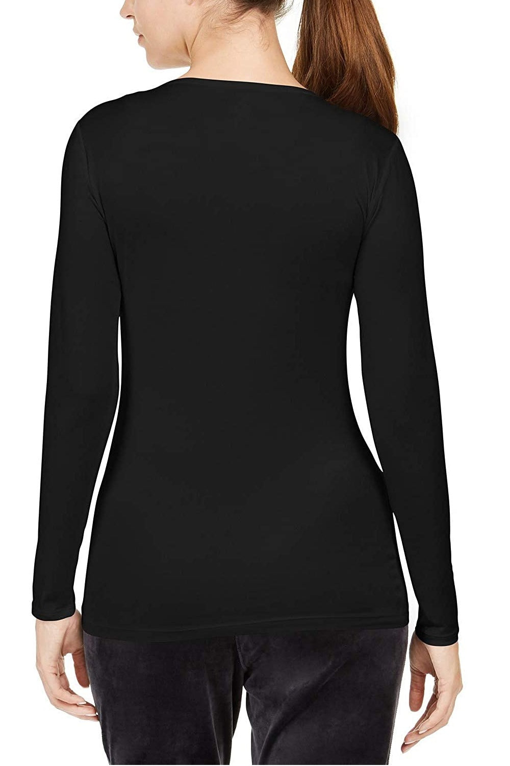 32 Degrees Women's Cozy Heat Underwear Top Black Size Extra Small