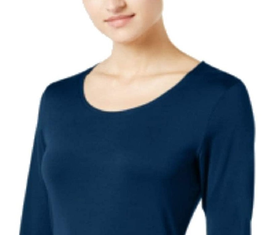 32 Degrees Women's Cozy Heat Underwear Top Blue Size Extra Small