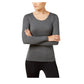 32 Degrees Women's Cozy Heat Underwear Top Gray Size Extra Small