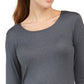 32 Degrees Women's Cozy Heat Underwear Top Gray Size Extra Small