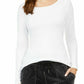 32 Degrees Women's Cozy Heat Underwear Top White Size Extra Large