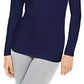 32 Degrees Women's Cozy Heat Mock-Neck Top Navy Size Extra Small