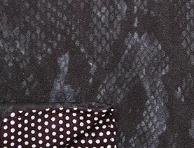 Tallia Men's Slim-Fit Performance Stretch Snakeskin-Print Dress Shirt Black Size 16-32-33