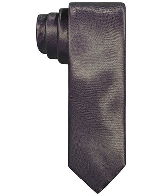 Tallia Men鈥檚 Slim Taupe Textured Tubular Tie Taupe One Size