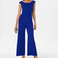Connected Women's Wide-Leg Jumpsuit Medium Blue Size 16