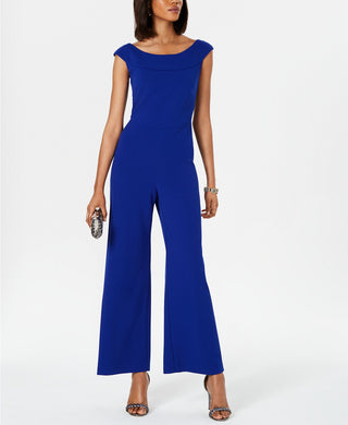 Connected Women's Wide-Leg Jumpsuit Medium Blue Size 16