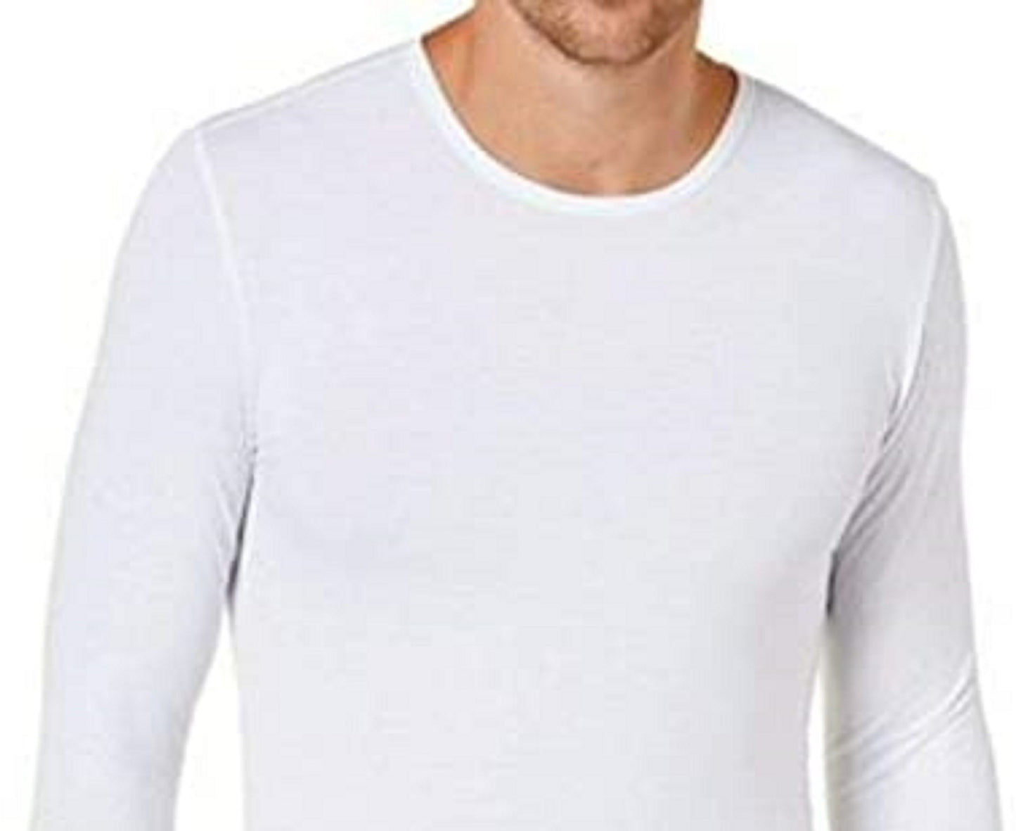 32 Degrees Men's Base Layer Crew Neck Shirt White Size Medium