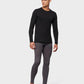 32 Degrees Men's Base Layer Crew Neck Shirt Black Size Large