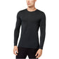 32 Degrees Men's Base Layer Crew Neck Shirt Black - Size Small