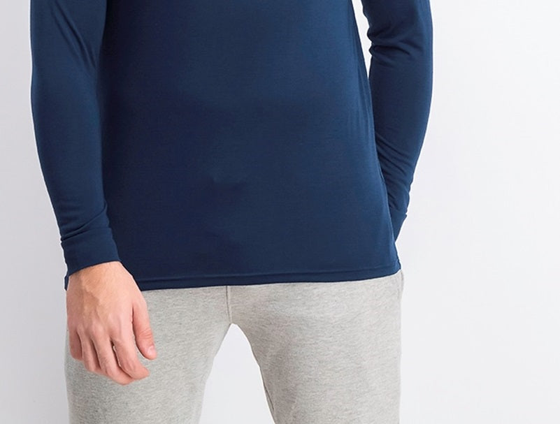 32 Degrees Men's Base Layer Shirt Deep Pacif1T Size Small