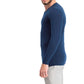 32 Degrees Men's Base Layer Crew Neck Shirt Deep Pacific Size Small