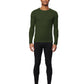 32 Degrees Men's Base Layer Crew Neck Shirt Olive Size Small