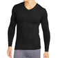 32 Degrees Men's Base Layer V-Neck Shirt Black Size Medium
