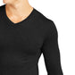 32 Degrees Men's Base Layer V-Neck Shirt Black Size Medium