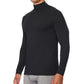 32 Degrees Men's Heat Plus Mock-Neck Shirt Black Size Small