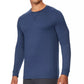 32 Degrees Men's Ultra Lux Long-Sleeve Sleep T-Shirt Navy Size Medium