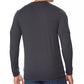 32 Degrees Men's Ultra Lux Long-Sleeve Sleep T-Shirt Charcoal Size Medium