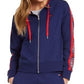 Tommy Hilfiger Women's Sport Logo Zip Hoodie Blue Size Small