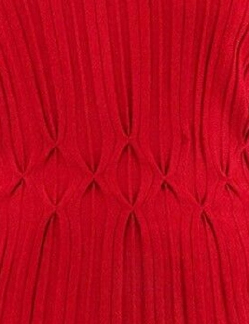 Connected Women's Plus Size Textured Sweater Dress Red Size 2X