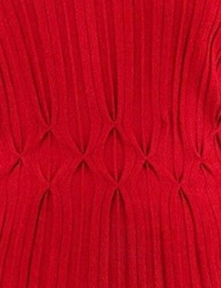 Connected Women's Plus Size Textured Sweater Dress Red Size 2X