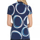 DKNY Women's Side-Ruched Top Blue Size Large