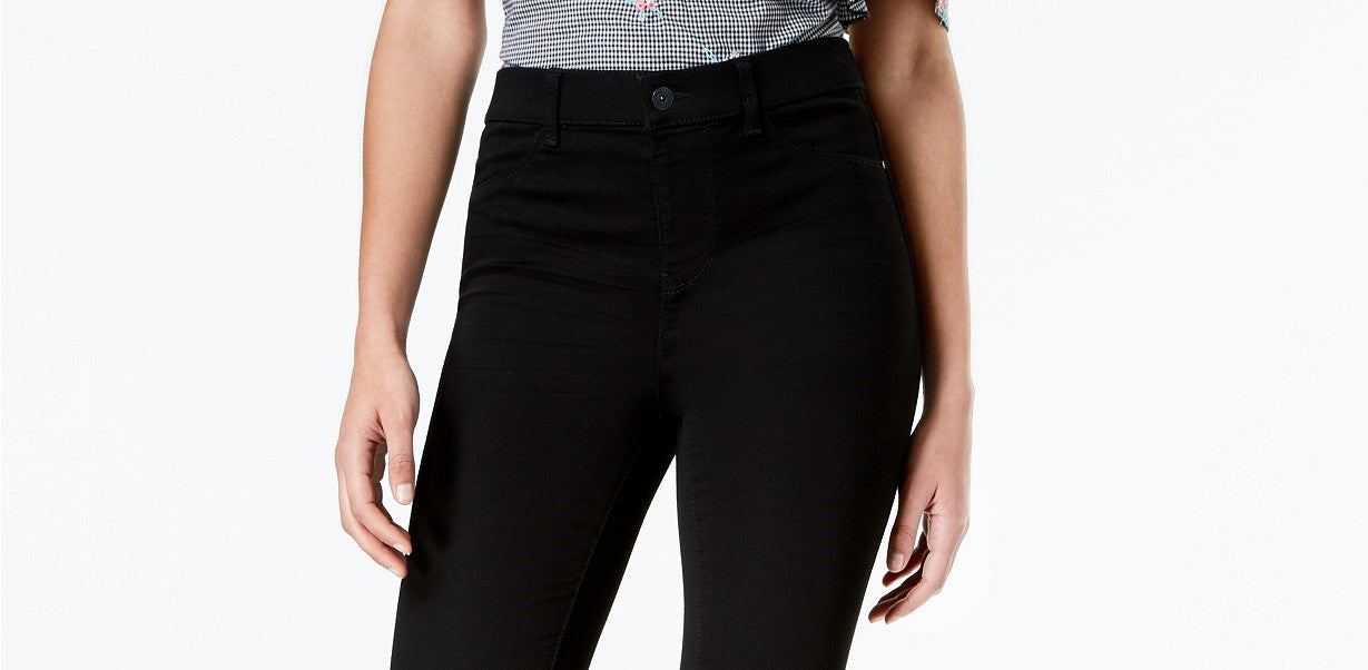 Vanilla Star Juniors' High-Rise Jeggings Black Size 3