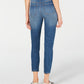 Vanilla Star Women's Belted Ankle Jeans Blue Size 9