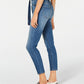 Vanilla Star Women's Belted Ankle Jeans Blue Size 9