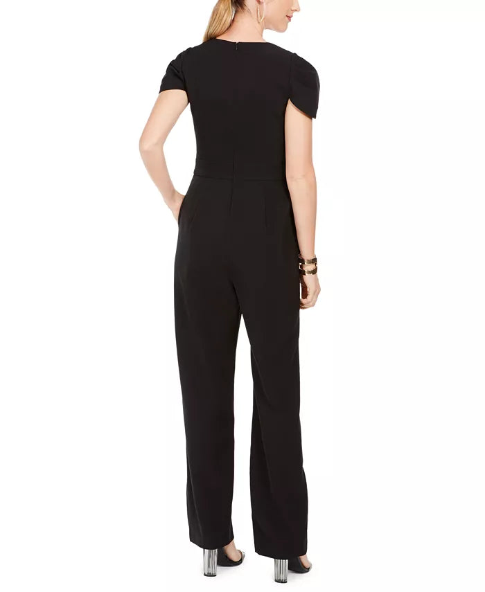 Vince Camuto Women's Wide-Leg Jumpsuit Black Size 8
