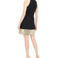 Vince Camuto Women's Tie-Neck Glitter-Hem Shift Dress Bgd Size 16