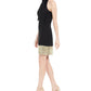 Vince Camuto Women's Tie-Neck Glitter-Hem Shift Dress Bgd Size 16