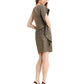 Vince Camuto Women's Metallic Asymmetrical Bodycon Dress Gold Size 6