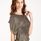 Vince Camuto Women's Metallic Asymmetrical Bodycon Dress Gold Size 6