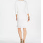 Vince Camuto Women's  Peplum-Waist Bodycon Dress white Size 10