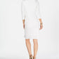 Vince Camuto Women's Angled Ruffle Sheath Dress White Size 2